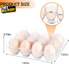 100 Pack 12 Count Plastic Egg Cartons Bulk Cheap Clear Reusable Egg Containers