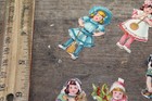 Antique Victorian Scrap Small Paper Dolls Girls Lot Of 12