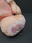 Vintage 1986 Fisher Price Puffalump Bear Cub 8006 Peach Plush Stuffed Romper