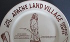 1954 Souvenir Wallace China Large Plate Apache Land Village Globe Arizona