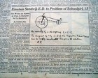 Albert Einstein   15 Year Old Student Geometry Problem Solved   1952 Newspaper