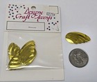 Lot Of Vintage Miniature Gold Foil Angel Wings Craft Sequins Embellishments