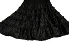Fashion Magic Fendler Ruffle Square Dancing Rockabilly Petticoat Black Slip Tutu