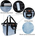 Urbest Bike Basket  Cat Dog Carrier  Foldable  Quick Release  Sky Blue Bag