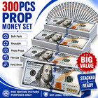 300 Pcs Dollar Bills Prop Cash Paper Money For Movies Film Videos Parties Props