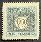 Travelstamps  1943 Croatia Postage Stamps Scott  j11 - 0 50 Kuna Mint Mnh Og