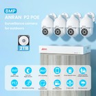 Anran 8ch 8mp Home Security Camera System Wired Poe Outdoor 2 Way Audio 2tb Hdd