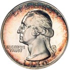 1950 Toned Washington Quarter Proof Ngc Pf 66 Pr See Video Toning Silver Coin