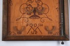 Early 1930s Poosh-m-up Tabletop Pin Ball Game Clowns Wood Finish Works Great
