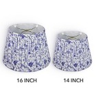 Flora Collection Pleated Pattern Fabric Lampshade  Multiple Colors And Sizes