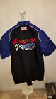 Snap On Racing Shirt Mens L Black Nascar Pit Crew Mechanic Button Down New
