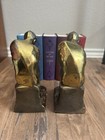 Vintage 1928 Brass  thinker  Bookends Set Of 2