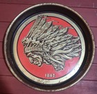 Iroquois Beer Buffalo Ny Indian Head Beer   Ale Vintage 13 25  Serving Tray     
