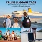 6 Pack Cruise Luggage Tag Holder     Durable Waterproof Luggage Tags For Cruise   