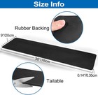 Rubber Backed Stair Treads Non Slip  Indoor Runners Set Of 15  Black 