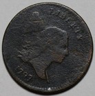 1797 Liberty Cap Half Cent - 1 Over 1 - Plain Edge - Us 1 2c Copper Penny