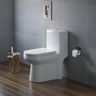 Small Compact One Piece Toilet 25  Length W  Soft Closing   Uf Seat Dual Flush