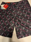 Grand Slam Golf Tennis Shorts Black Pink Argyle Diamond Womens Size 8
