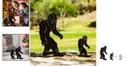 Durable Bigfoot Silhouette Outdoor Decorations     Perfect For Lawn And Patio