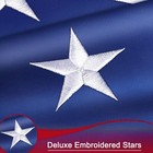 Heavy Duty American Flag 3x5 Ft Outdoor Made In Usa Embroidered Brass Grommets