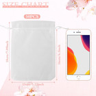 Organza Bags  Organza Bags 5 X 7 Inch  50 Pcs White Sheer Party Favor Mesh Bag W