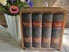 Vintage Swank Japan Faux Book Hidden Bar Set Decanter 4 Shot Glasses   