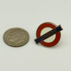 Vintage London Underground Subway Railway Travel Metal Enamel Hat   Lapel Pin
