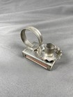 Small Vintage Primitive Tin Matchbox Taper Candle Holder