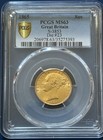 Better Date 1865 Great Britain Uk Victoria Gold Shield Sovereign Pcgs Ms-63