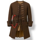 18th Century Men s Brown Wool Coat  Vintage Colonial Jacket   Historical Pirate 