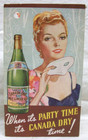 Vintage Canada Dry Beverages 1940 s Recipe Booklet   1950 Date Calculator  Metal