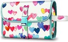 Womens Portable Toiletry Cosmetic Travel Bag Hanging Makeup Organizer Pouch Case