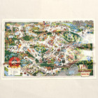 Six Flags Over Georgia Souvenir Park Map - 1990 Georgia Cyclone Opening Year