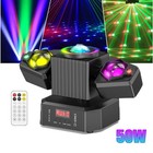 Ktv Laser Light Rgbw Led Moving Head Disco Stage Lighting Beam Dmx512 Party Dj