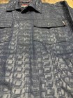 Vintage Fubu Collection Heavy Weight Denim Jacket Size Large Aop