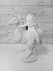 Mythical White Ceramic Unicorn Statue Standing  Paint Your Own Way