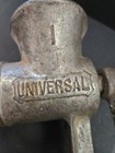 Vintage Universal No  1 Food Meat Grinder Hand Crank  Table Mount Made In Usa