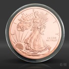 1 Oz Walking Liberty Copper Round In Capsule  999 Fine Copper Bullion