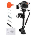 4 Stroke 4hp 55cc Outboard Motor Jet Pump Gas Engine Cdi Wind Cooling For Boats