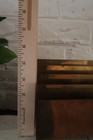 Vintage Footed Brass Letter Envelope 4 Slot Holder Desk Organizer Mcm