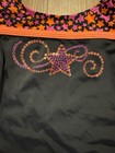 Gk Elite Star Black Orange Pink Sequin Gymnastics Leotard Child Small Cs