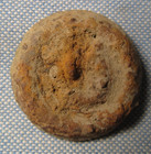 Dug Civil War Confederate Puff Rim Block  i  Coat Button From Corinth