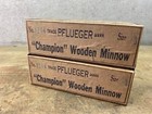 Pflueger Wood Minnow Vintage Fishing Lures Fishing Lure Boxes  2  Card