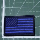 Leo Ems Blue Us Flag Patch Law Enforcement Fits For Velcro   Brand Loop Fastener