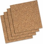 Cork Tiles  Bulletin Board Cork Panels 12  X 12  X 3 16   Natural  4 Pack 102