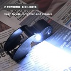 1 10pcs 40x Illuminated Jewelers Eye Loupe Foldable Magnifier Bright Led Light