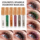 Green Mascara For Eyelashes - Waterproof  Long Lasting  Sparkle Diamond  Smudge-