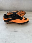 Nike Hypervenom Phatal Fg Black Orange Soccer Cleats Rare Football Boots Us8 5