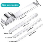 9pcs Stainless Steel Bracelet Blank Diy Bangle Bending Tool For Stamping 3 Sizes