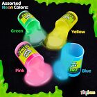 Glow In The Dark Slime - 6 Pack - Neon Blue  Green  Pink  Yellow Colors